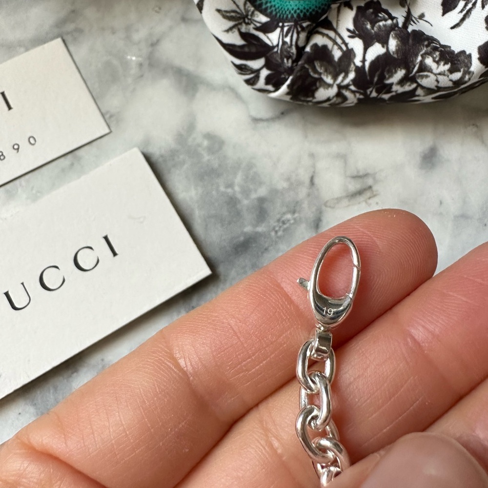 NEW Gucci Sterling SilverInterlocking GG Britt Bracelet - Picture 3 of 10